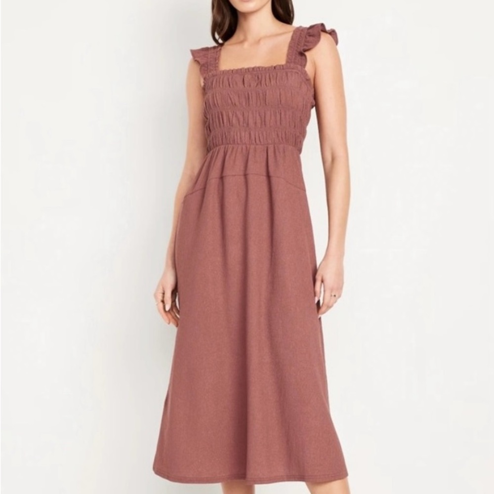 Elegant Mauve Sleeveless Dress